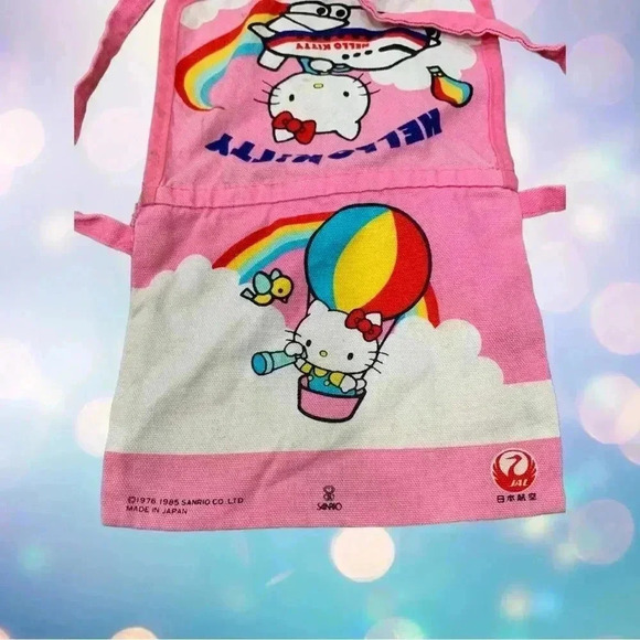 Vintage Hello Kitty Japan air lines RARE 80’s travel pouch - Picture 4 of 6